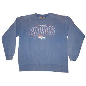 Vintage Denver Broncos Crew Neck Embroidered Pullover Sweatshirt XL Sport One
